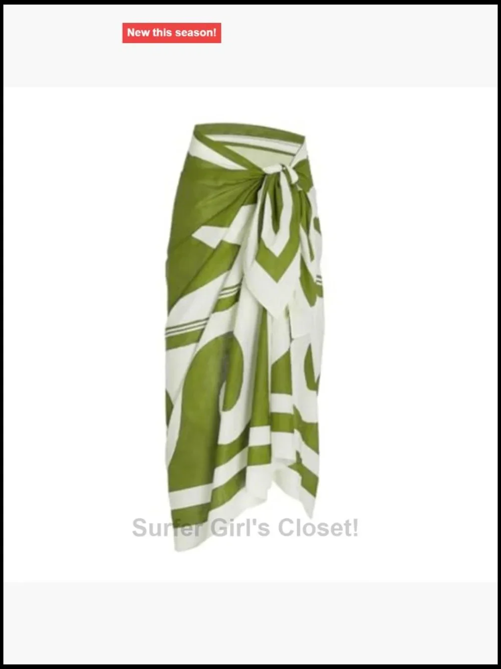 Women's One Piece Swimsuit with Sarong Cover Up Skirt Beach Outfit